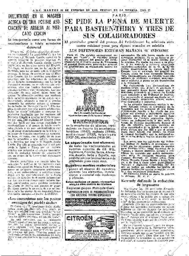 ABC MADRID 26-02-1963 página 37