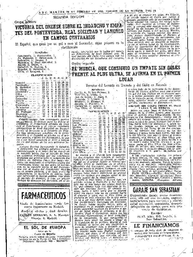 ABC MADRID 26-02-1963 página 54