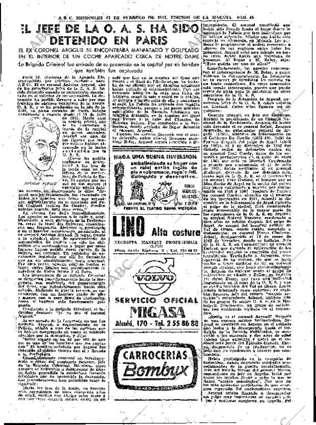 ABC MADRID 27-02-1963 página 49