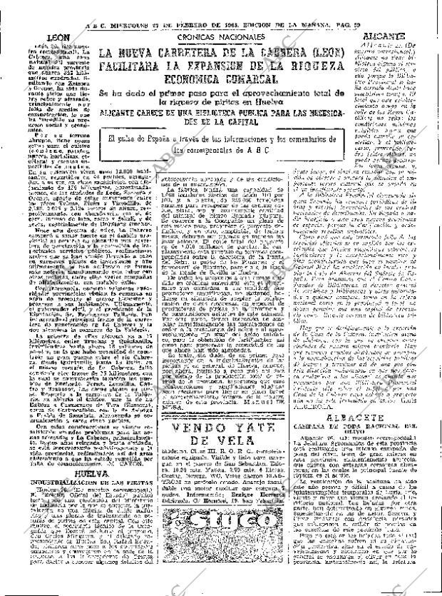 ABC MADRID 27-02-1963 página 59
