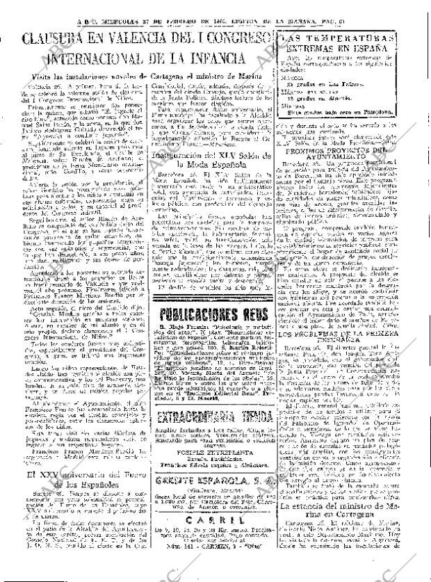 ABC MADRID 27-02-1963 página 61