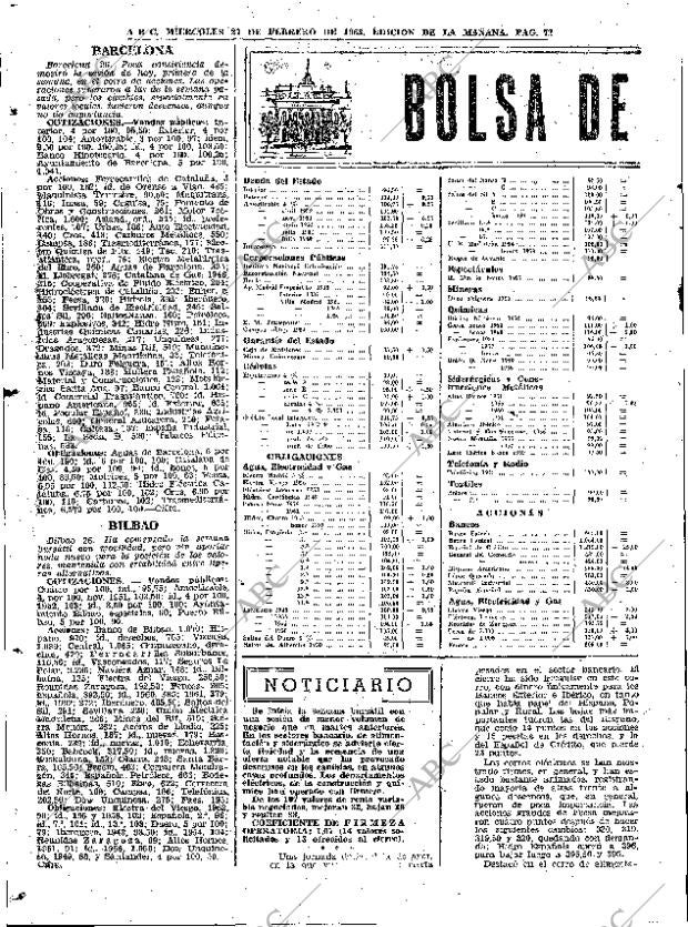 ABC MADRID 27-02-1963 página 72