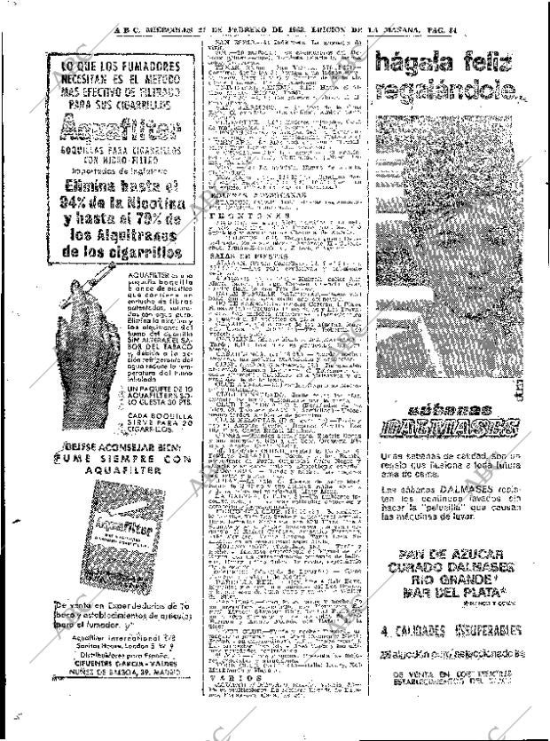 ABC MADRID 27-02-1963 página 84