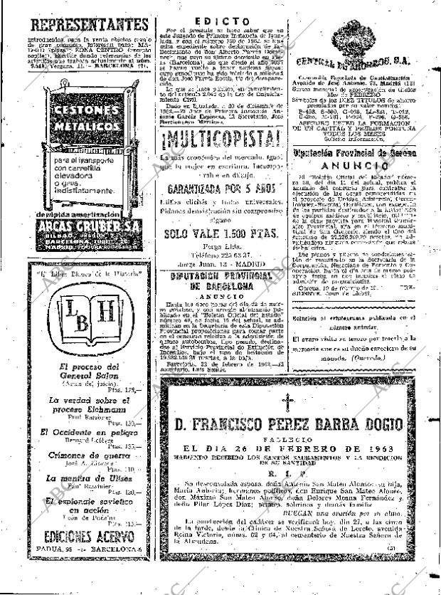 ABC MADRID 27-02-1963 página 93
