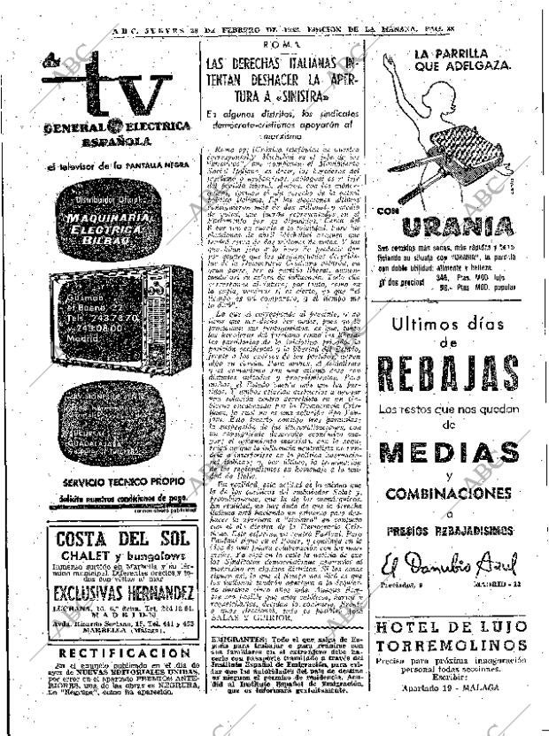 ABC MADRID 28-02-1963 página 38