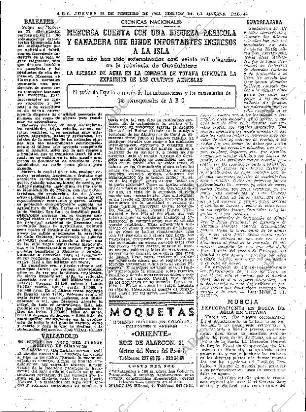ABC MADRID 28-02-1963 página 43