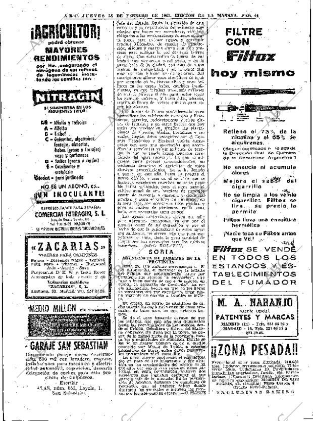 ABC MADRID 28-02-1963 página 44