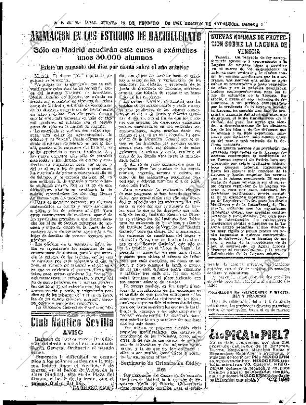 ABC SEVILLA 28-02-1963 página 49