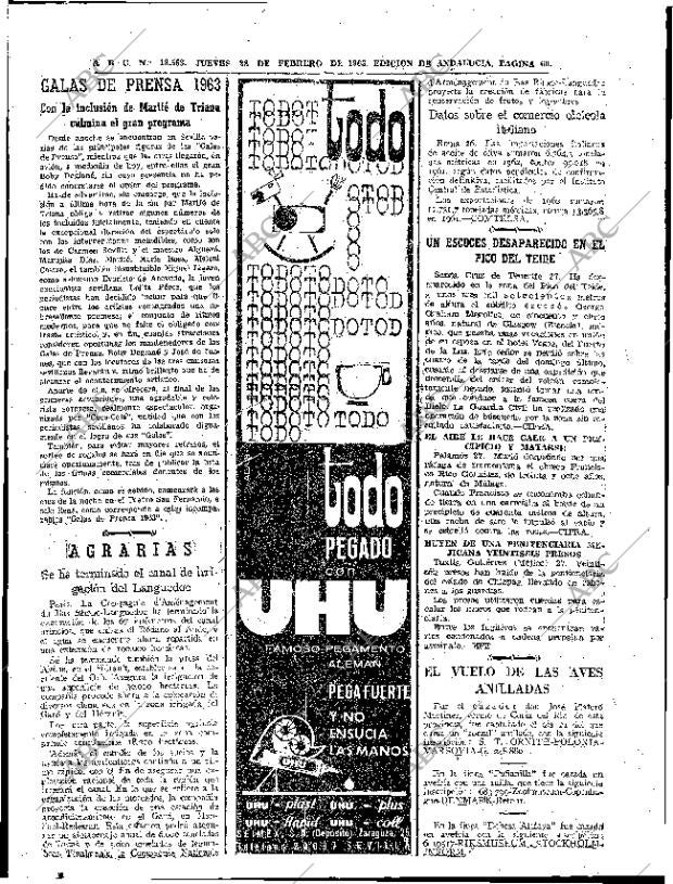 ABC SEVILLA 28-02-1963 página 60
