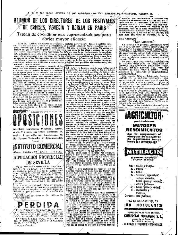 ABC SEVILLA 28-02-1963 página 65