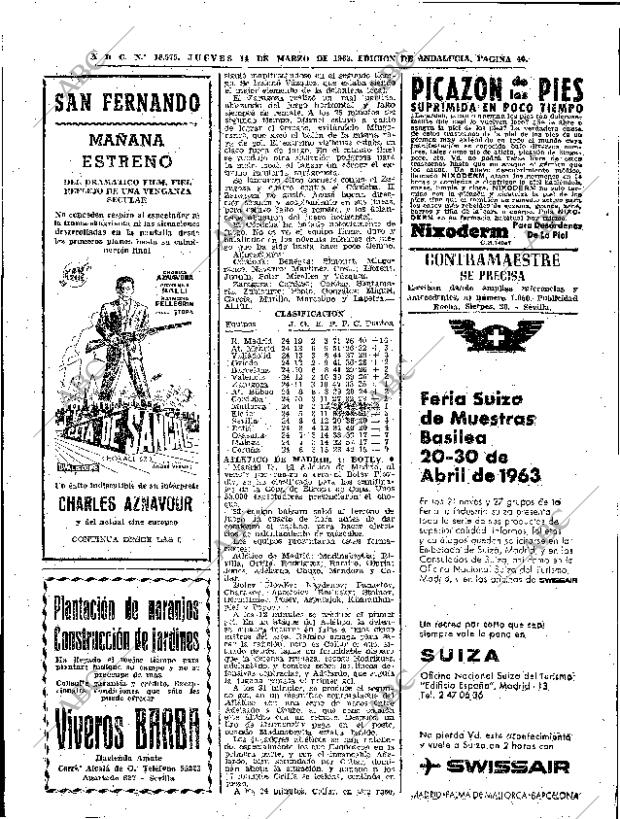 ABC SEVILLA 14-03-1963 página 40