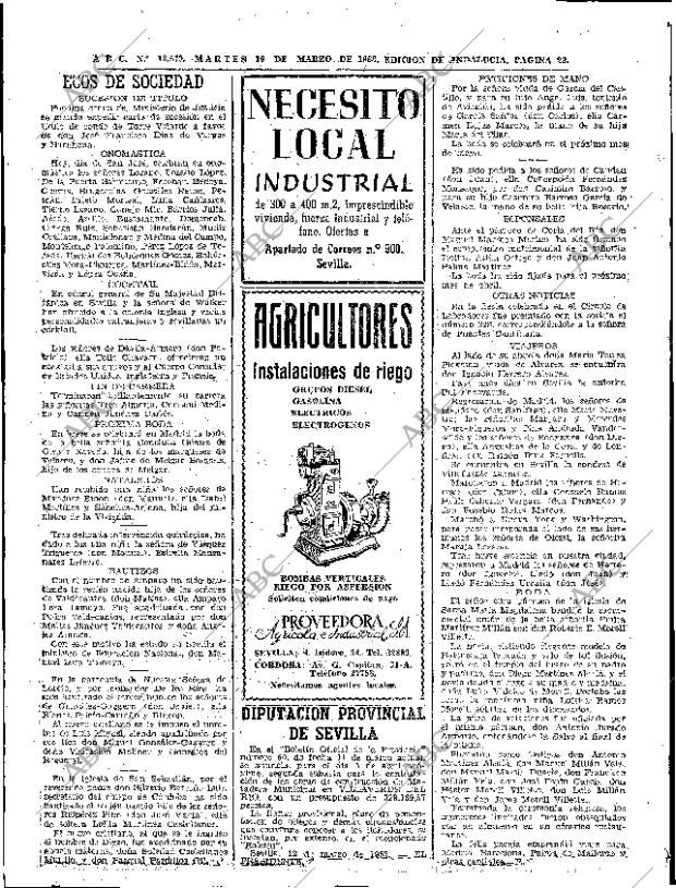 ABC SEVILLA 19-03-1963 página 22