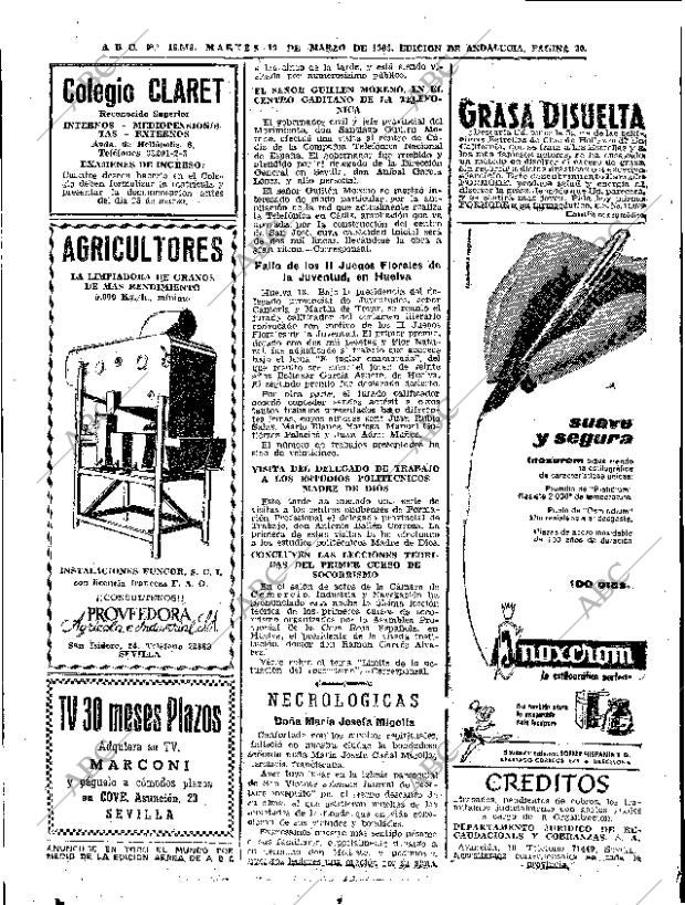 ABC SEVILLA 19-03-1963 página 30