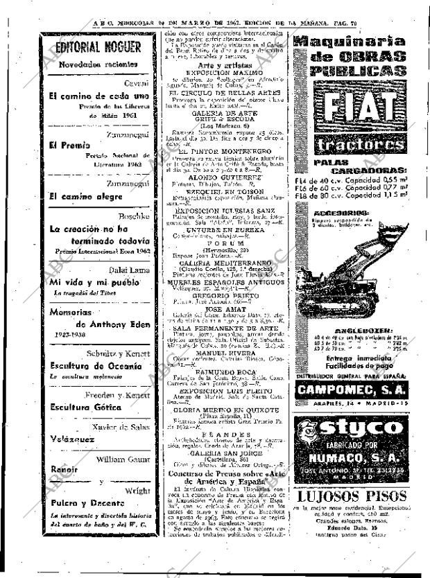 ABC MADRID 20-03-1963 página 70