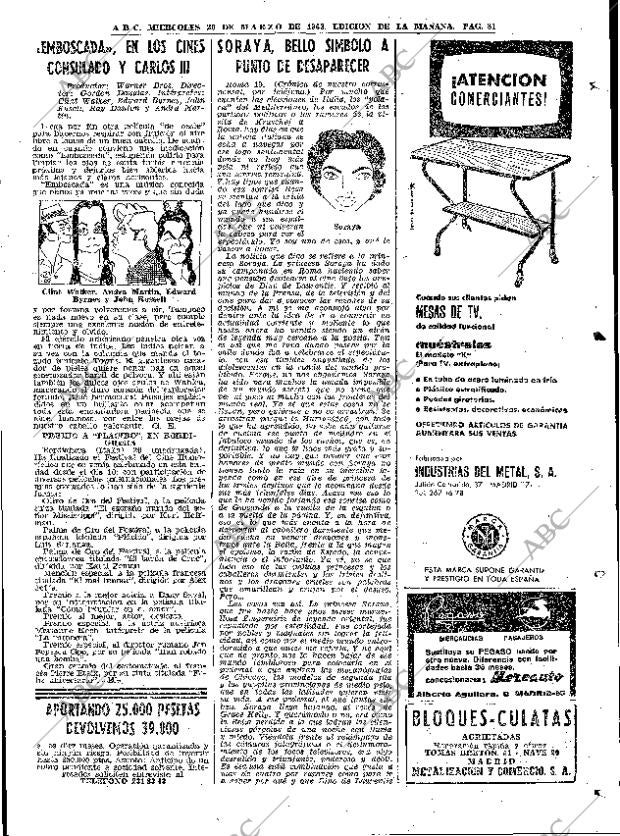 ABC MADRID 20-03-1963 página 81