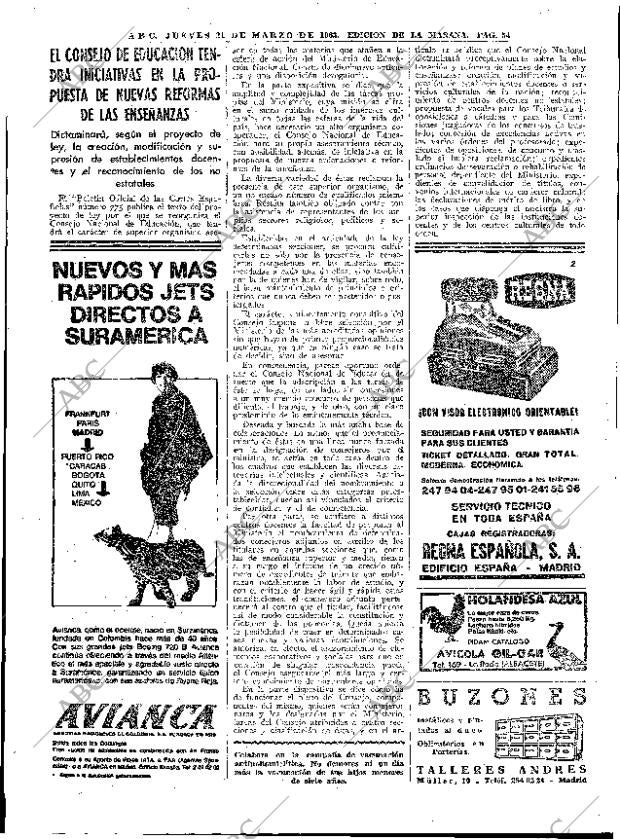 ABC MADRID 21-03-1963 página 54