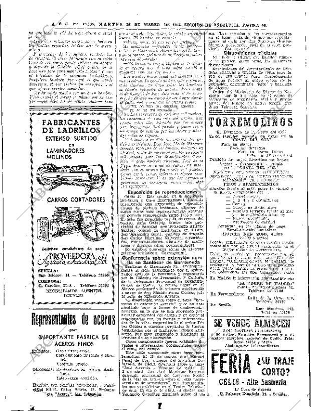ABC SEVILLA 26-03-1963 página 46