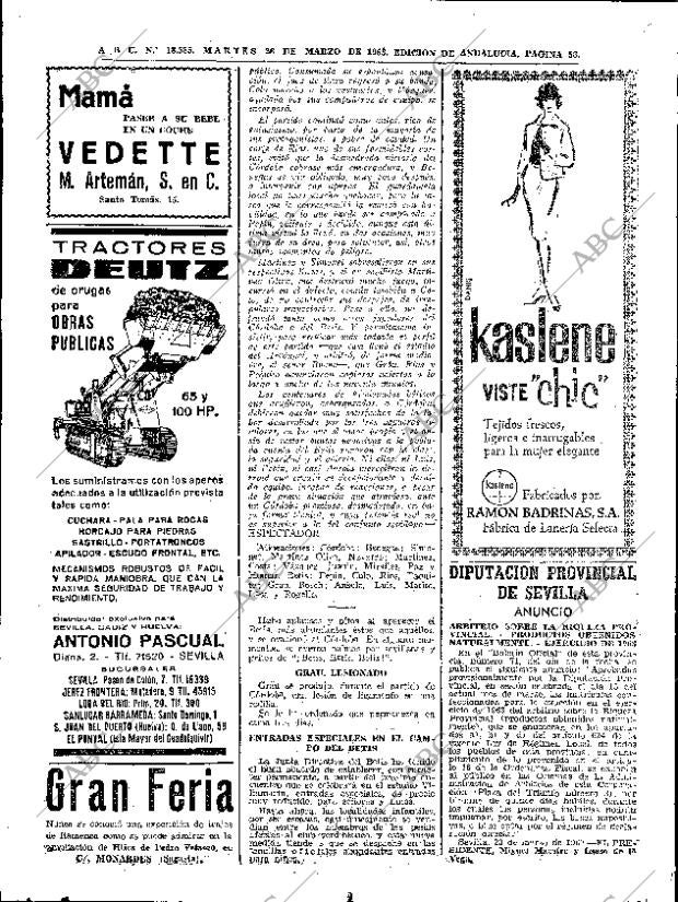 ABC SEVILLA 26-03-1963 página 56