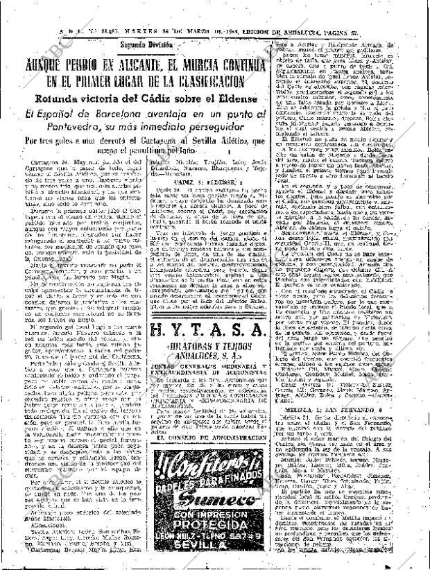 ABC SEVILLA 26-03-1963 página 57