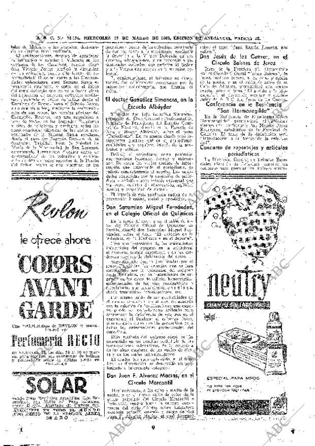 ABC SEVILLA 27-03-1963 página 38
