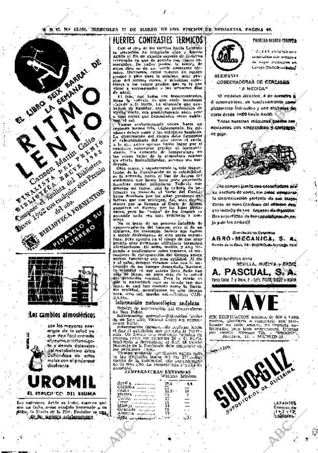 ABC SEVILLA 27-03-1963 página 46