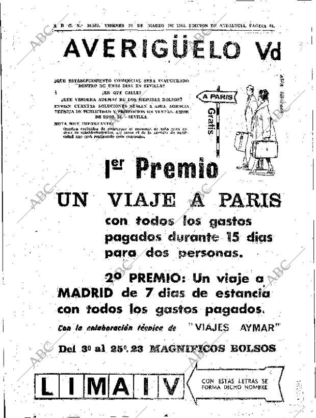 ABC SEVILLA 29-03-1963 página 46