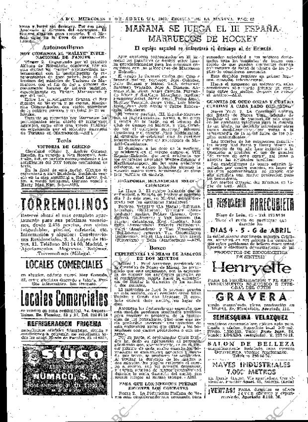 ABC MADRID 03-04-1963 página 62