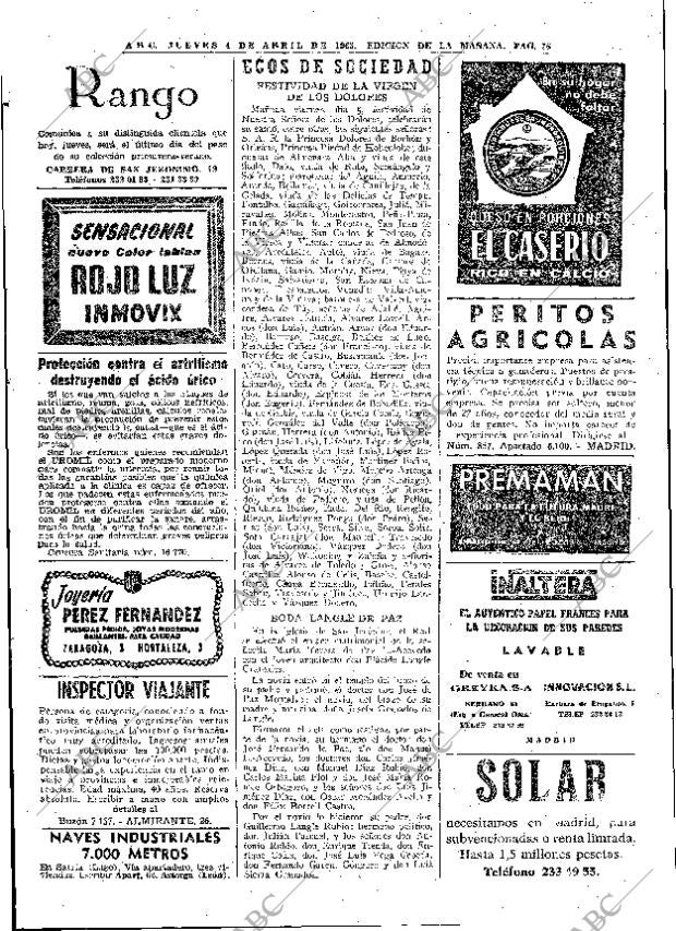 ABC MADRID 04-04-1963 página 76