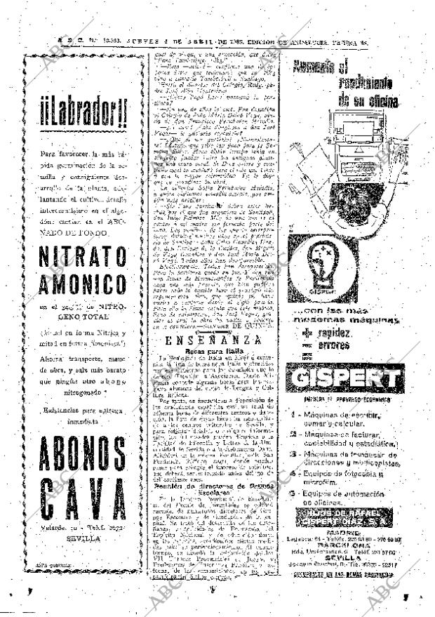 ABC SEVILLA 04-04-1963 página 46