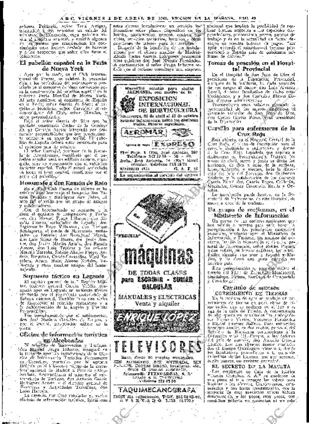 ABC MADRID 05-04-1963 página 49