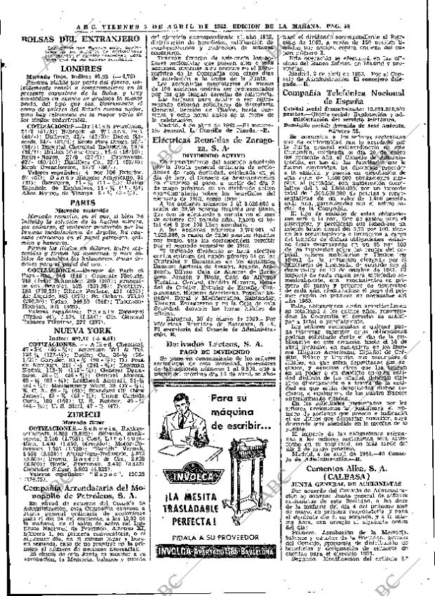 ABC MADRID 05-04-1963 página 56