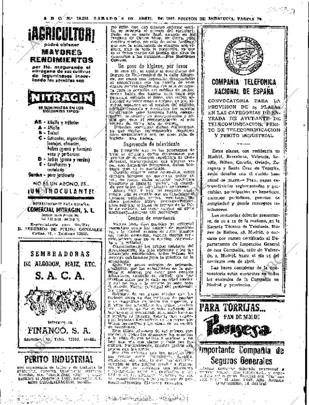 ABC SEVILLA 06-04-1963 página 72