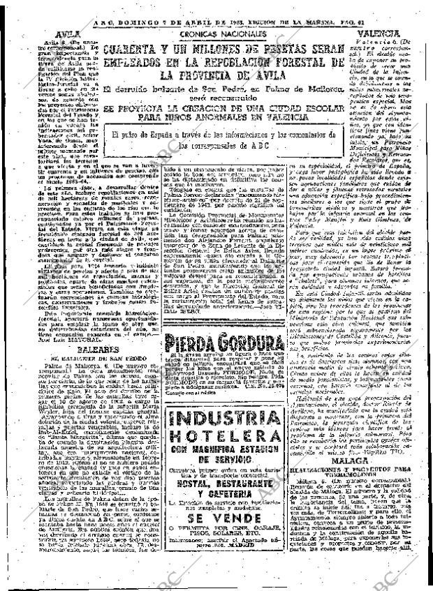 ABC MADRID 07-04-1963 página 61