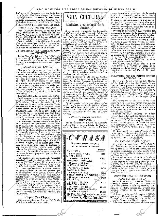 ABC MADRID 07-04-1963 página 67