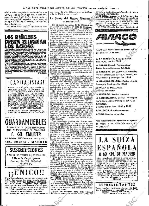 ABC MADRID 07-04-1963 página 72