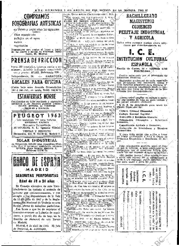 ABC MADRID 07-04-1963 página 83