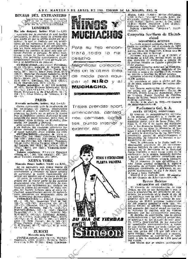 ABC MADRID 09-04-1963 página 49