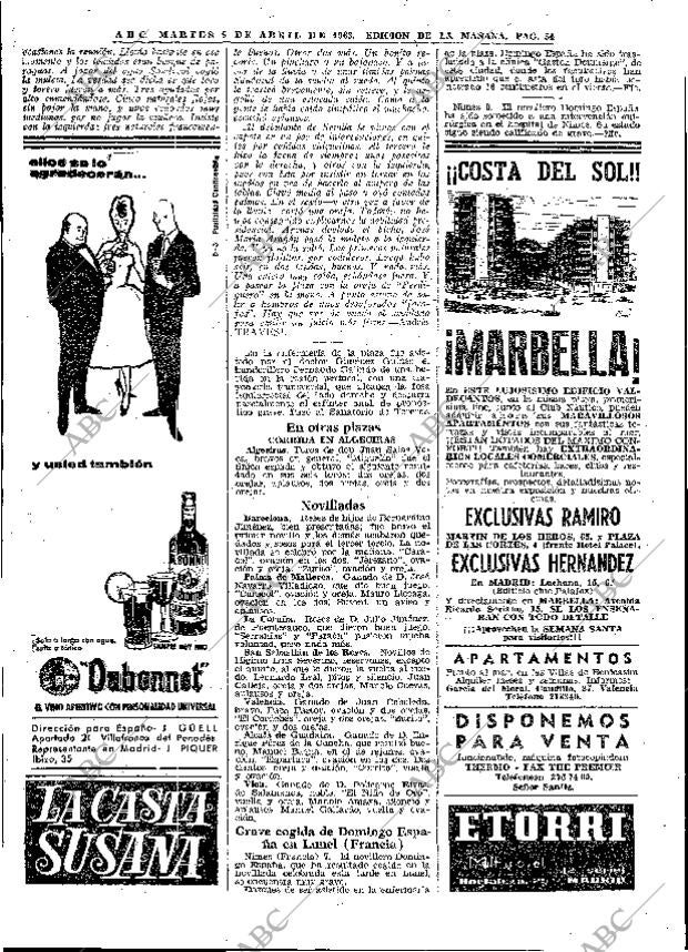 ABC MADRID 09-04-1963 página 54