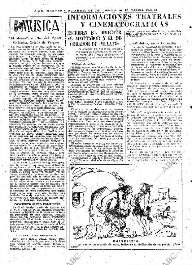 ABC MADRID 09-04-1963 página 63