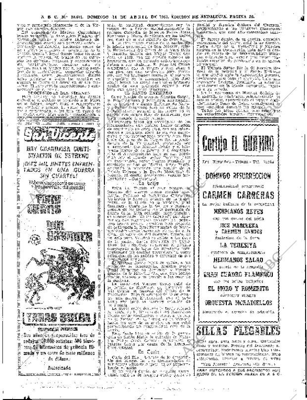 ABC SEVILLA 14-04-1963 página 56
