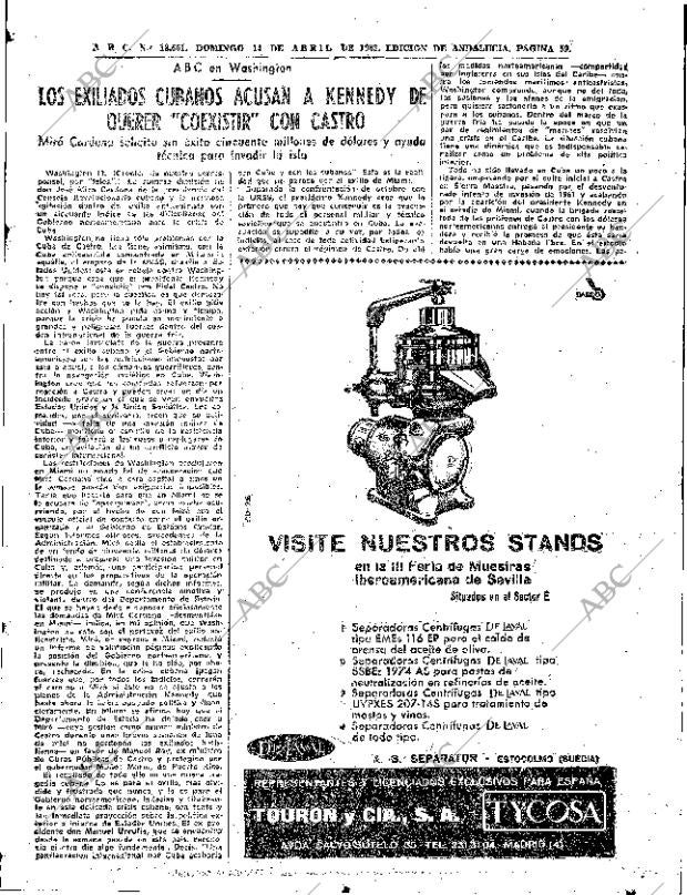 ABC SEVILLA 14-04-1963 página 59