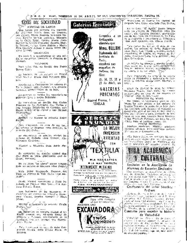 ABC SEVILLA 14-04-1963 página 66