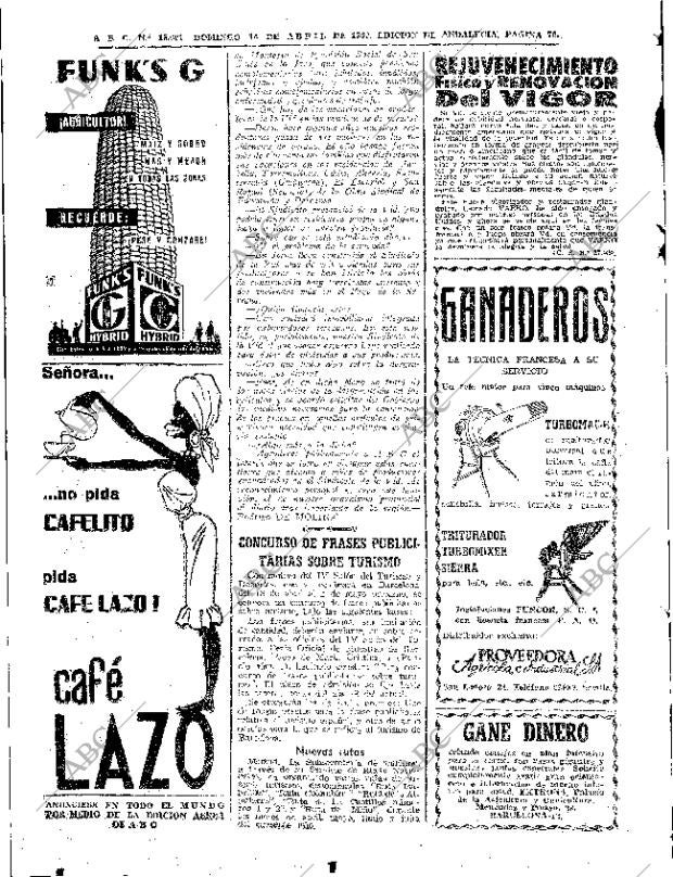 ABC SEVILLA 14-04-1963 página 70
