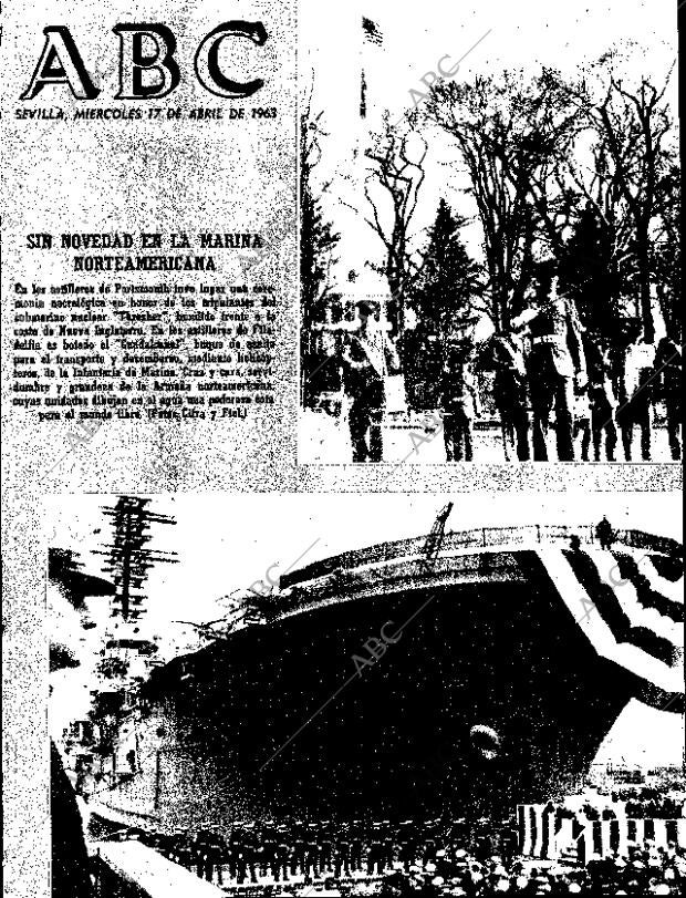 ABC SEVILLA 17-04-1963 página 1
