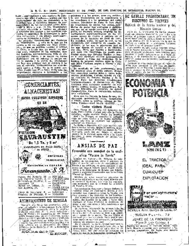 ABC SEVILLA 17-04-1963 página 16
