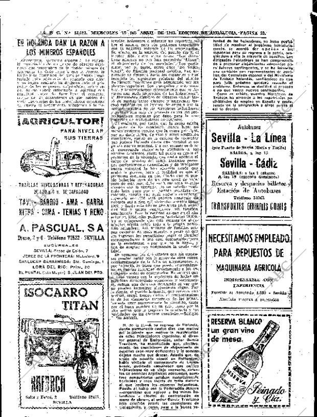 ABC SEVILLA 17-04-1963 página 22