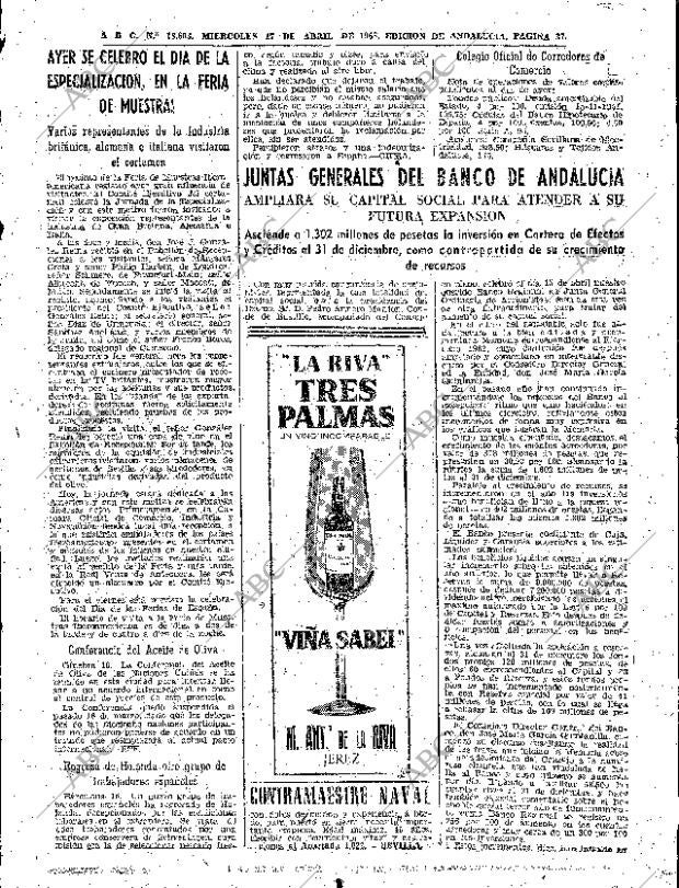 ABC SEVILLA 17-04-1963 página 27