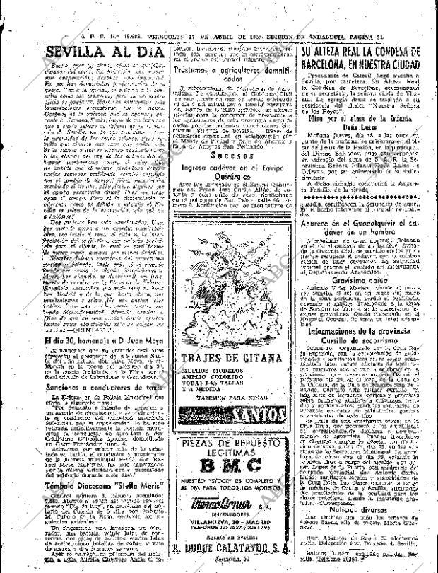ABC SEVILLA 17-04-1963 página 31