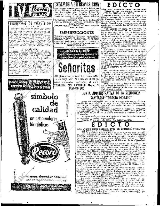 ABC SEVILLA 17-04-1963 página 43