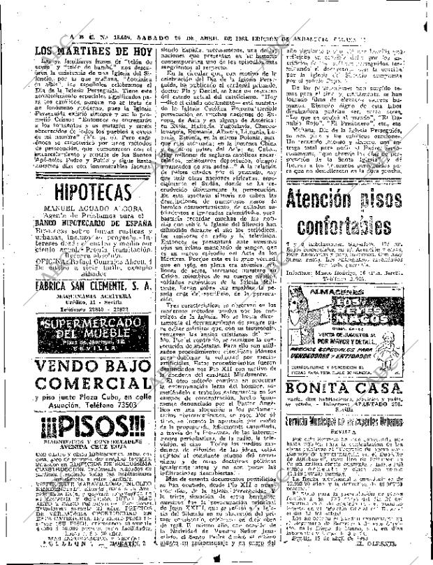 ABC SEVILLA 20-04-1963 página 50